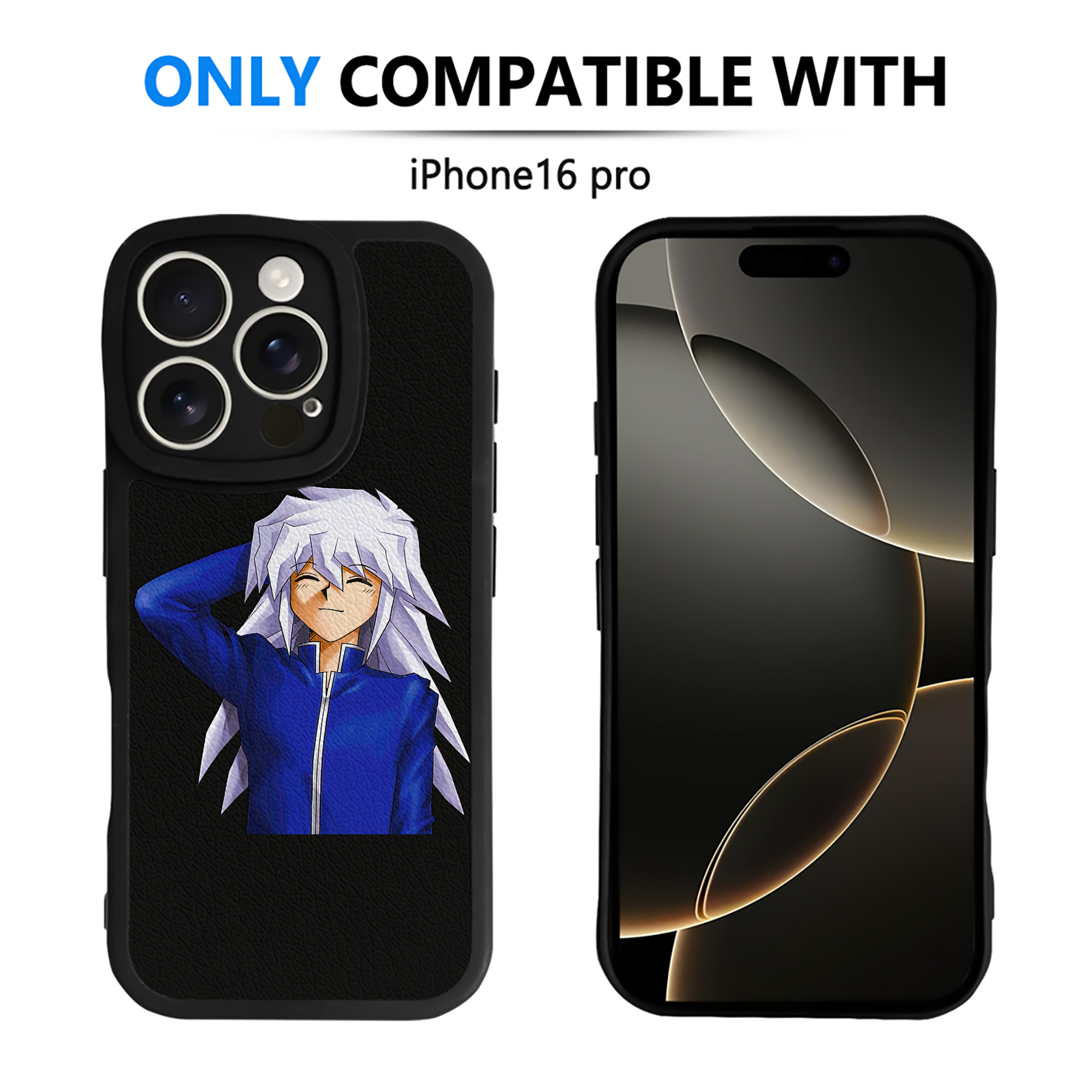 （画像用） 遊☆戯☆王 Yu-Gi-Oh! 【iPhone 16シリーズ対応】シリコンスマホケース（レザー調） 材質：シリコン